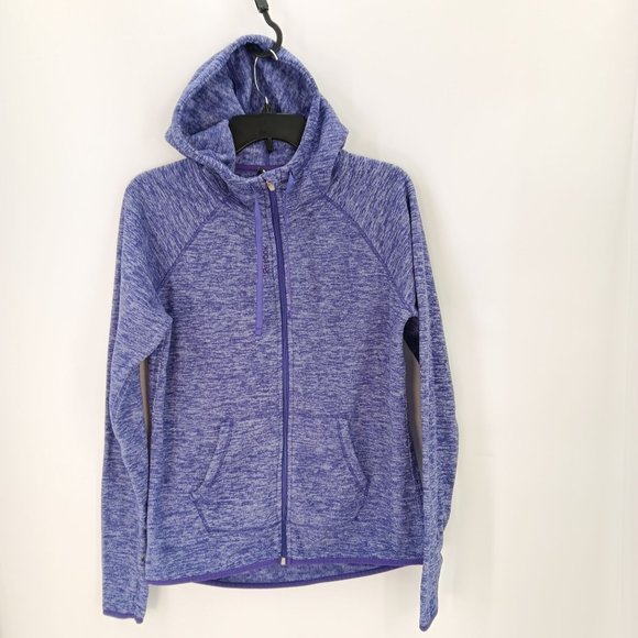 REEBOK PURPLE  MEDIUM ZIP UP JACKET WITH THUMB HOLES - Picture 15 of 15